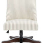 Safavieh Scarlet Desk Chair - Beige Stripe | Office Chairs | Modishstore