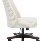 Safavieh Scarlet Desk Chair - Beige Stripe | Office Chairs | Modishstore - 2