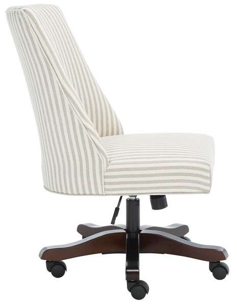 Safavieh Scarlet Desk Chair - Beige Stripe | Office Chairs | Modishstore - 2