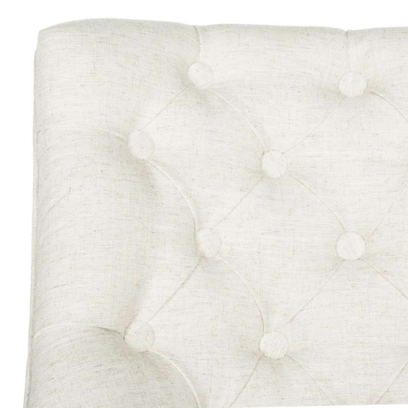 Safavieh Soho Tufted Linen Swivel Desk Chair | Office Chairs | Modishstore - 3