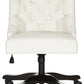 Safavieh Soho Tufted Linen Swivel Desk Chair | Office Chairs | Modishstore - 1