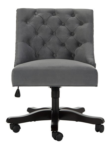 Safavieh Soho Tufted Velvet Swivel Desk Chair | Office Chairs | Modishstore - 1