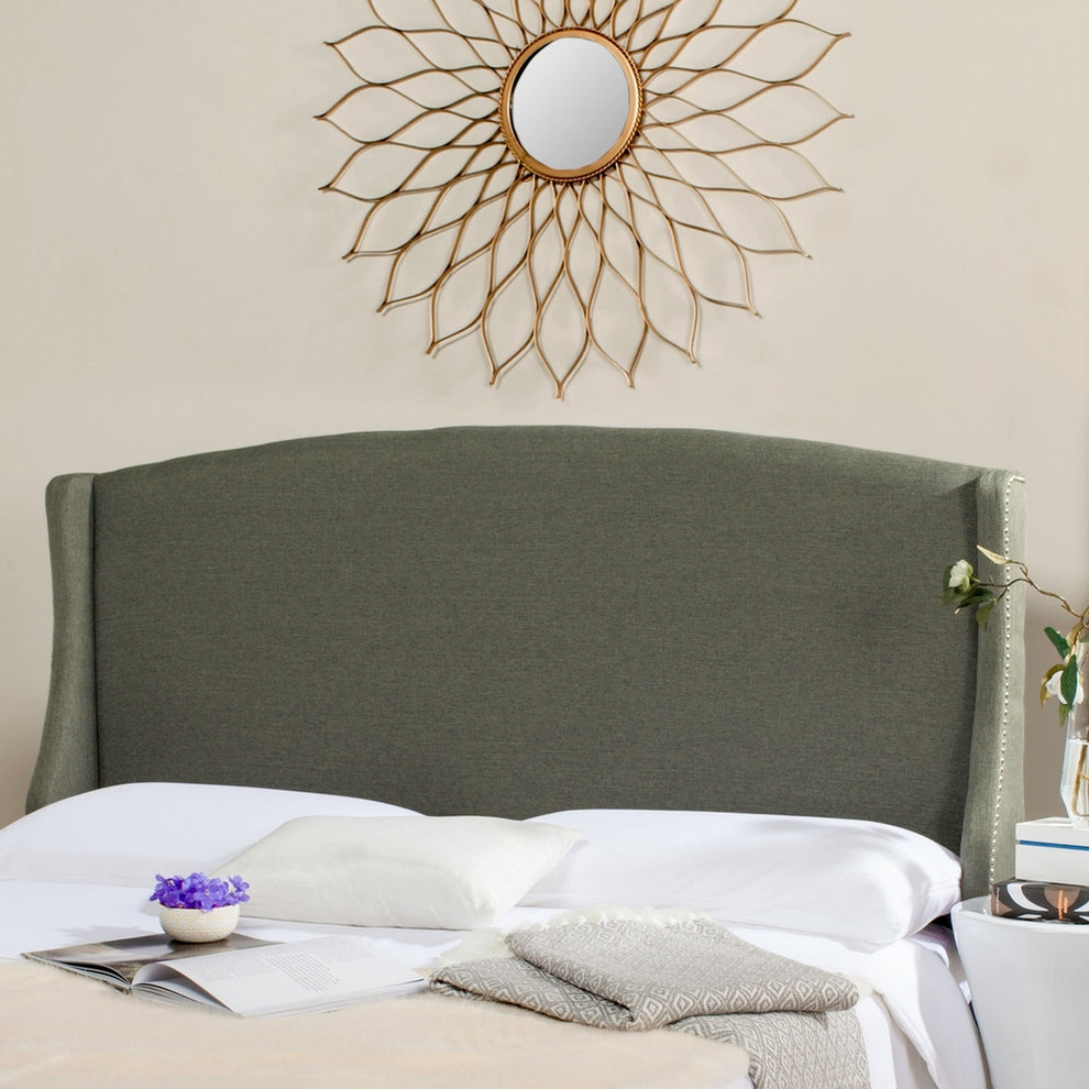 Safavieh Austin Headboard Queen Size - Grey | Headboards | Modishstore - 4