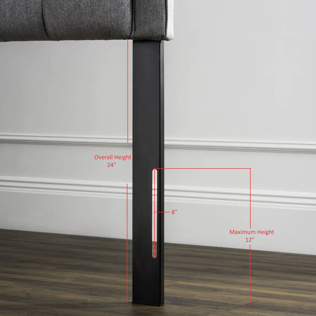 Safavieh Austin Headboard Twin Size - Grey | Headboards | Modishstore - 5