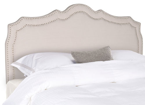Safavieh Skyler Headboard King Size - Taupe | Headboards | Modishstore - 4