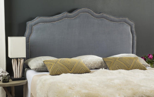 Safavieh Skyler Headboard Queen Size - Grey | Headboards | Modishstore