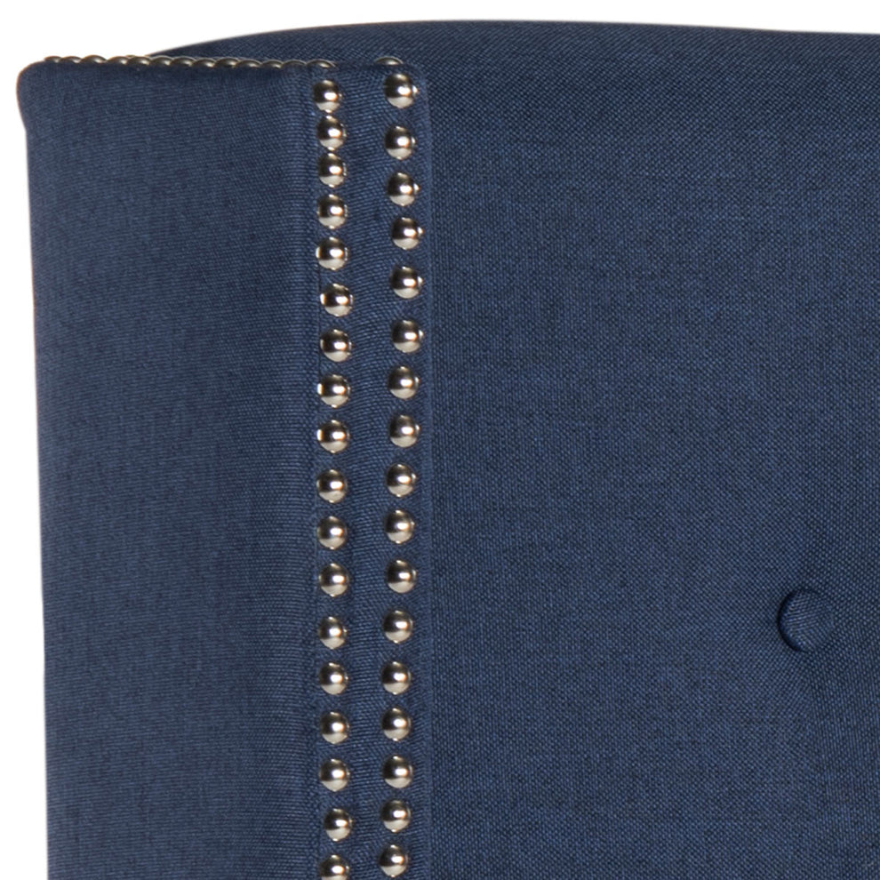 Safavieh Keegan Headboard Queen Size - Navy | Headboards | Modishstore - 4