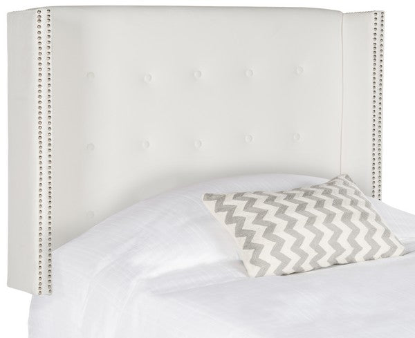 Safavieh Keegan Headboard Queen Size - White | Headboards | Modishstore - 4