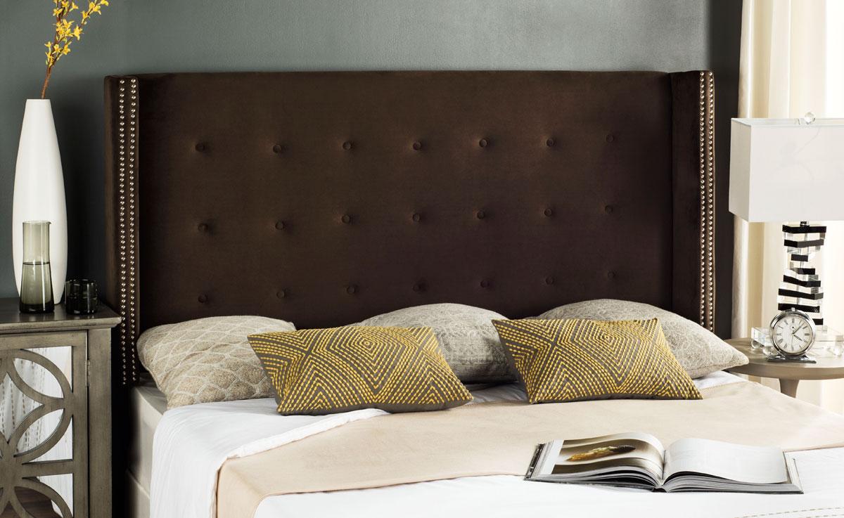 Safavieh Keegan Headboard Full Size - Chocolate | Headboards | Modishstore