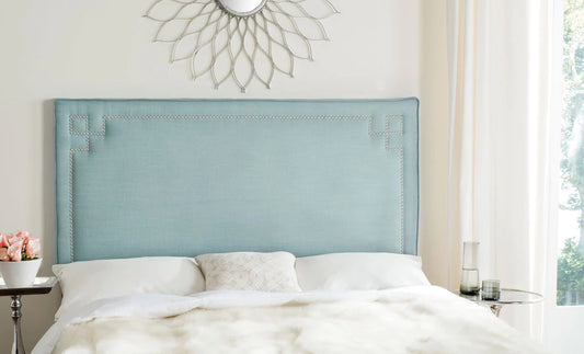 Safavieh Remington Queen Headboard Queen Size - Sky Blue | Headboards | Modishstore