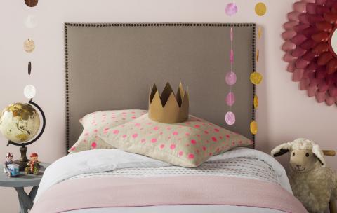Safavieh Sydney Twin Headboard Twin Size - Taupe | Headboards | Modishstore - 5