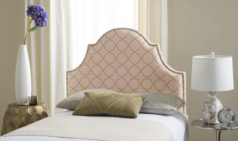 Safavieh Hallmar Full Headboard Full Size - Pale Pink | Headboards | Modishstore