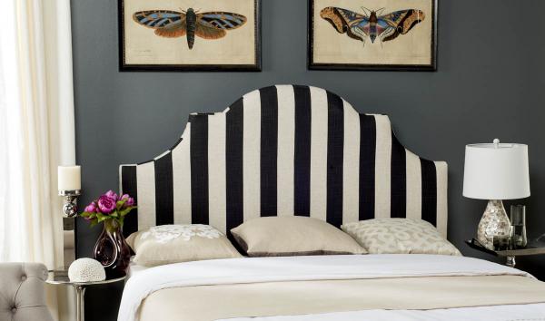 Safavieh Hallmar King Headboard King Size - Black | Headboards | Modishstore - 5