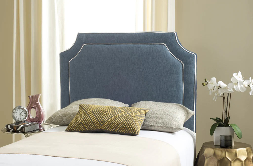 Safavieh Dane Twin Headboard Twin Size - Navy | Headboards | Modishstore