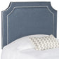 Safavieh Dane Twin Headboard Twin Size - Navy | Headboards | Modishstore - 2