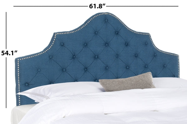 Safavieh Arebelle King Headboard King Size - Steel Blue | Headboards | Modishstore - 5
