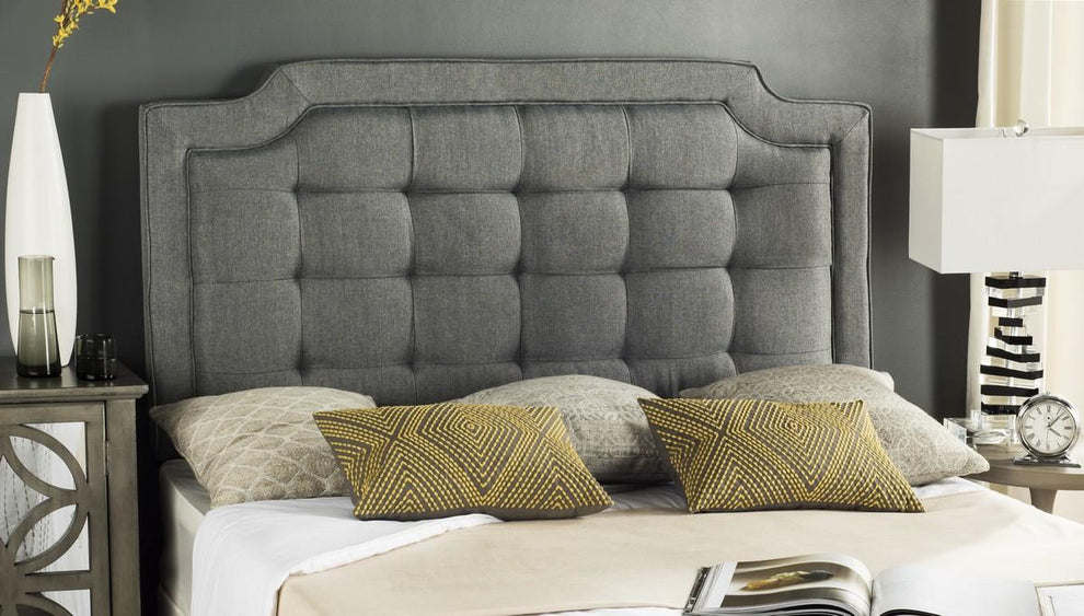 Safavieh Sapphire Headboard Twin Size - Grey | Headboards | Modishstore - 3