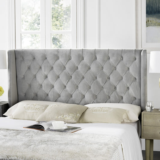 Safavieh London Headboard Queen Size - Pewter | Headboards | Modishstore