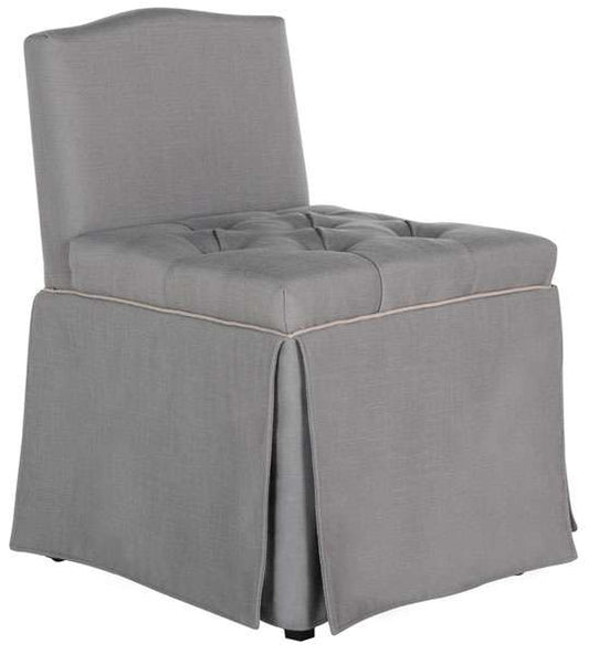 Safavieh Betsy Vanity Chair - Artic Gray | Stools | Modishstore