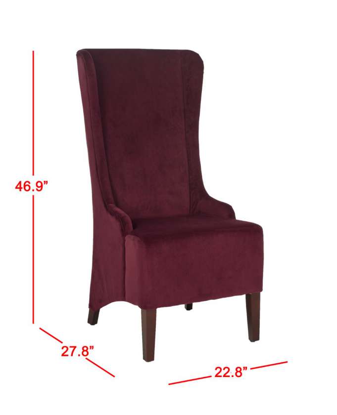 Safavieh Becall 20''H Velvet Dining Chair | Dining Chairs | Modishstore - 3