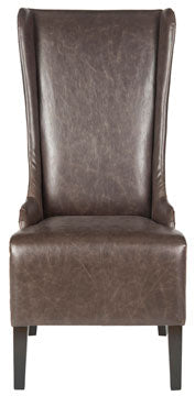 Safavieh Becall 20''H Leather Dining Chair | Dining Chairs | Modishstore - 1