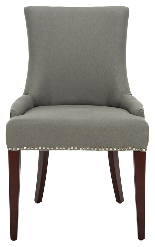 Safavieh Becca 19''H Leather Side Chair - Silver Nail Heads | Dining Chairs | Modishstore - 1