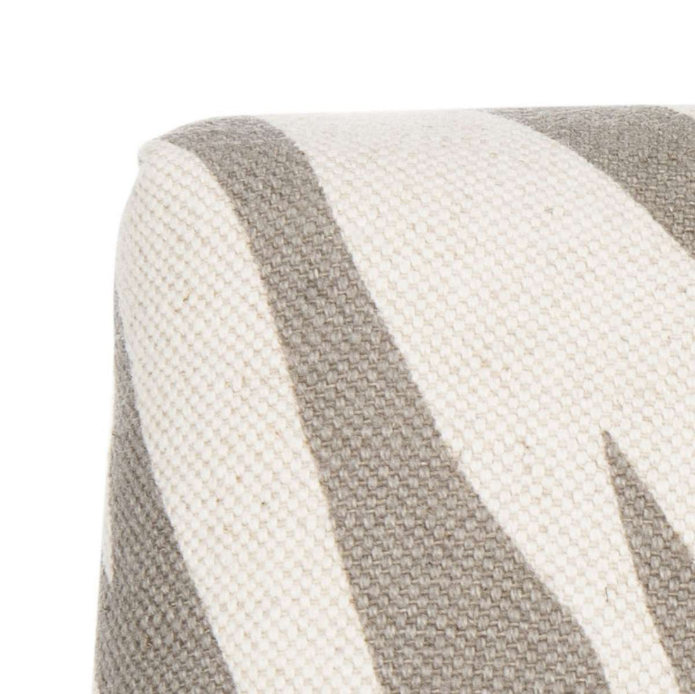 Safavieh Becca 19''H Grey/White Zebra Dining Chair - Silver Nail Heads - Ivory | Dining Chairs | Modishstore - 2