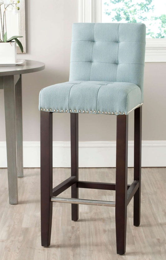Safavieh Thompson Bar Stool - Sky Blue | Bar Stools | Modishstore