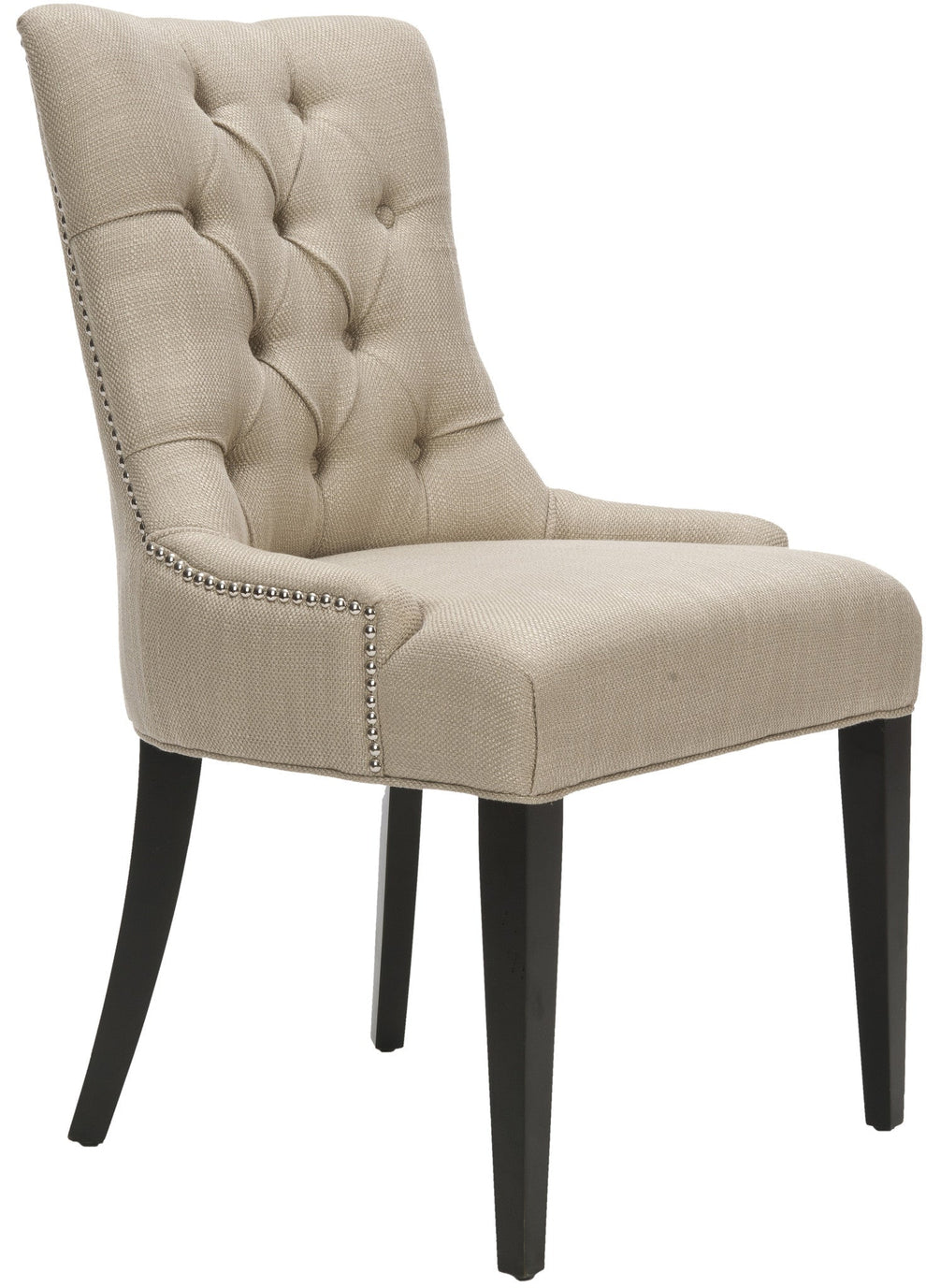 Safavieh Amanda Tufted Chair W/ Nickel Nail Heads | Dining Chairs | Modishstore - 4