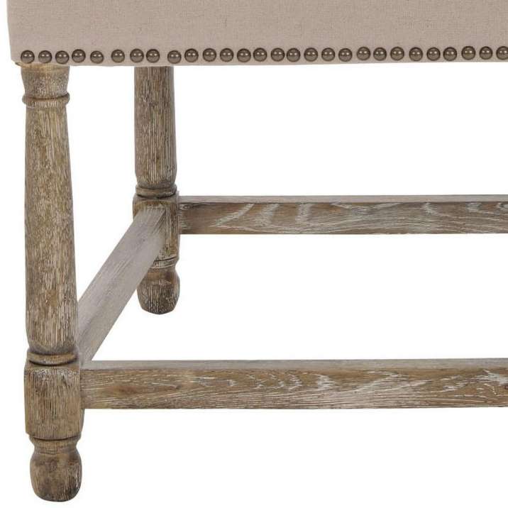 Safavieh Faxon Arm Chair W/ Brass Nail Heads | Accent Chairs | Modishstore - 2