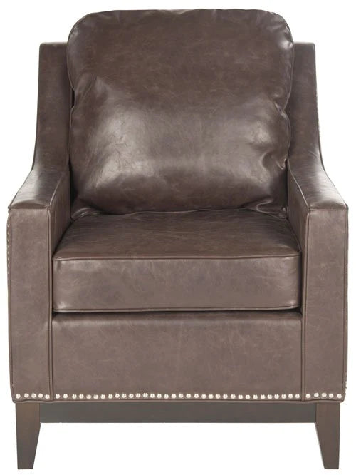 Safavieh Colton Club Chair - Antique Brown | Accent Chairs | Modishstore - 4