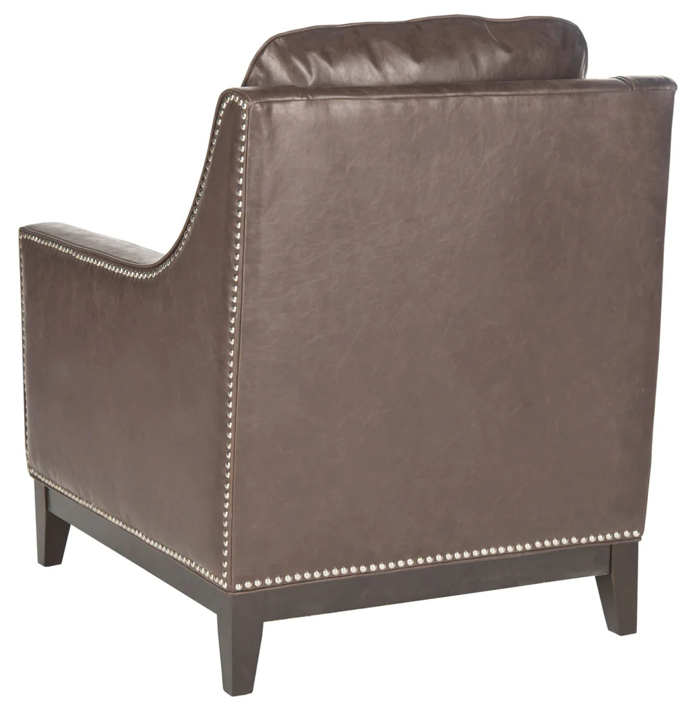 Safavieh Colton Club Chair - Antique Brown | Accent Chairs | Modishstore - 6