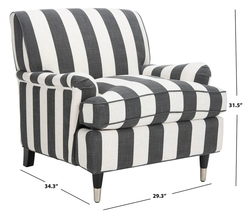 Safavieh Chloe Club Chair - Black | Accent Chairs | Modishstore - 4