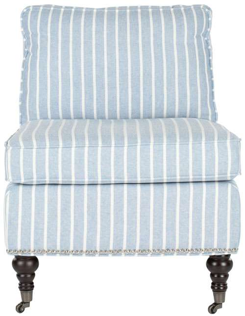 Safavieh Randy Slipper Chair - Blue | Accent Chairs | Modishstore - 2