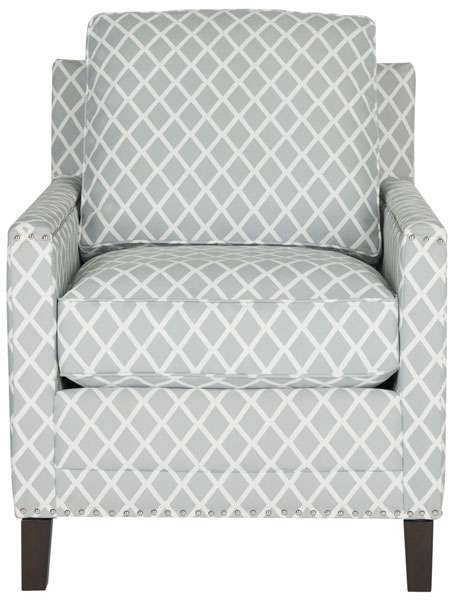 Safavieh Buckler Club Chair - Silver Nail Heads - Gray | Accent Chairs | Modishstore - 2
