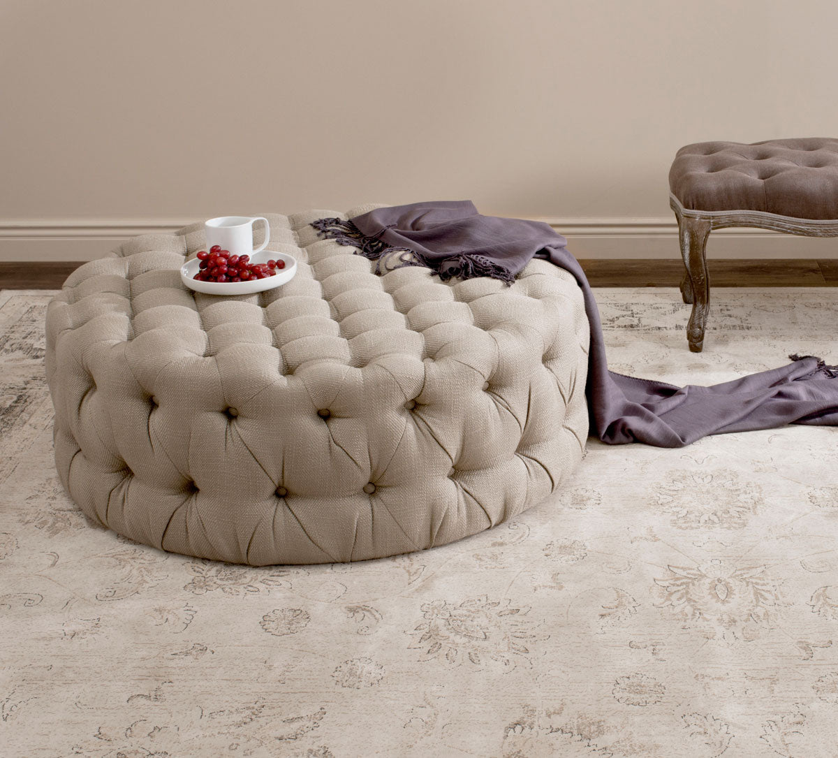 Safavieh Charlene Tufted Cocktail Ottoman | Ottomans | Modishstore - 1