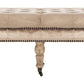Safavieh Barney Tufted Bench - Brass Nail Heads - Champagne | Benches | Modishstore - 3
