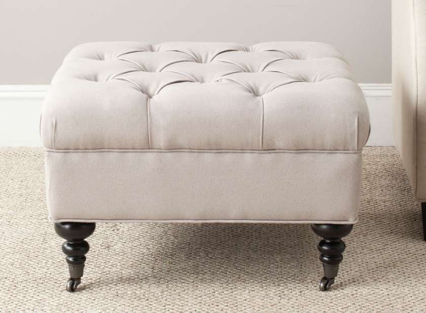 Safavieh Angeline Tufted Ottoman | Ottomans | Modishstore - 4