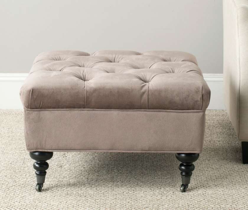 Safavieh Angeline Tufted Ottoman | Ottomans | Modishstore - 3