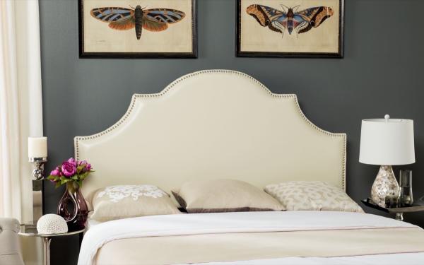 Safavieh Hallmar King Headboard King Size - Flat Cream | Headboards | Modishstore - 3