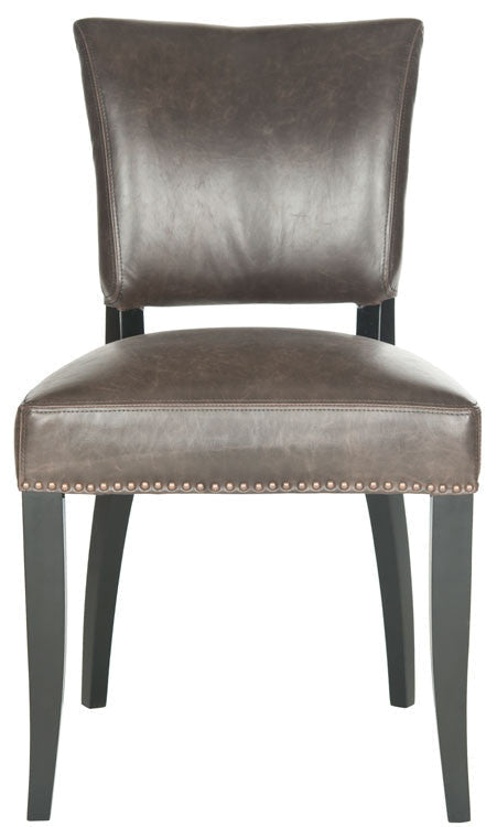 Safavieh Desa Side Chair - Brass Nail Heads | Dining Chairs | Modishstore - 3