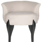 Safavieh Mora French Leg Linen Vanity Chair | Accent Chairs |  Modishstore 