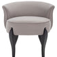 Safavieh Mora French Leg Linen Vanity Chair | Accent Chairs |  Modishstore  - 2