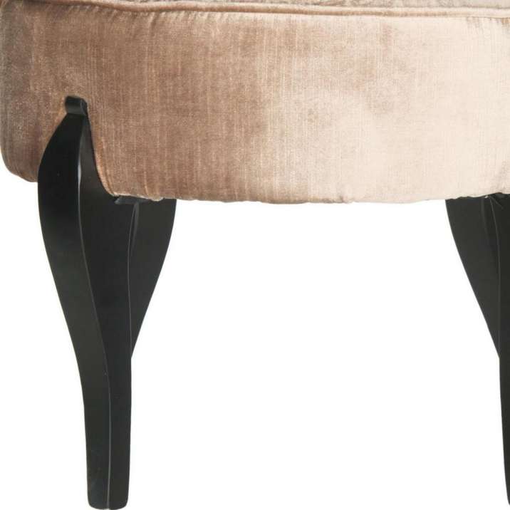 Safavieh Mora French Leg Linen Vanity Chair | Accent Chairs |  Modishstore  - 7