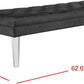 Safavieh Abrosia Tufted Bench - Black | Benches | Modishstore - 2