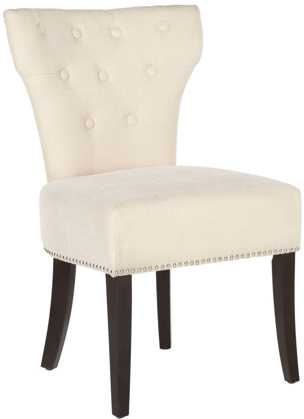 Safavieh Addison Side Chairs Silver Nail Heads - Set Of 2 | Dining Chairs | Modishstore - 3