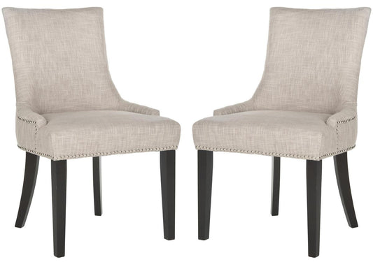 Safavieh Lester 19''H Dining Chair - Silver Nail Heads | Dining Chairs | Modishstore - 1