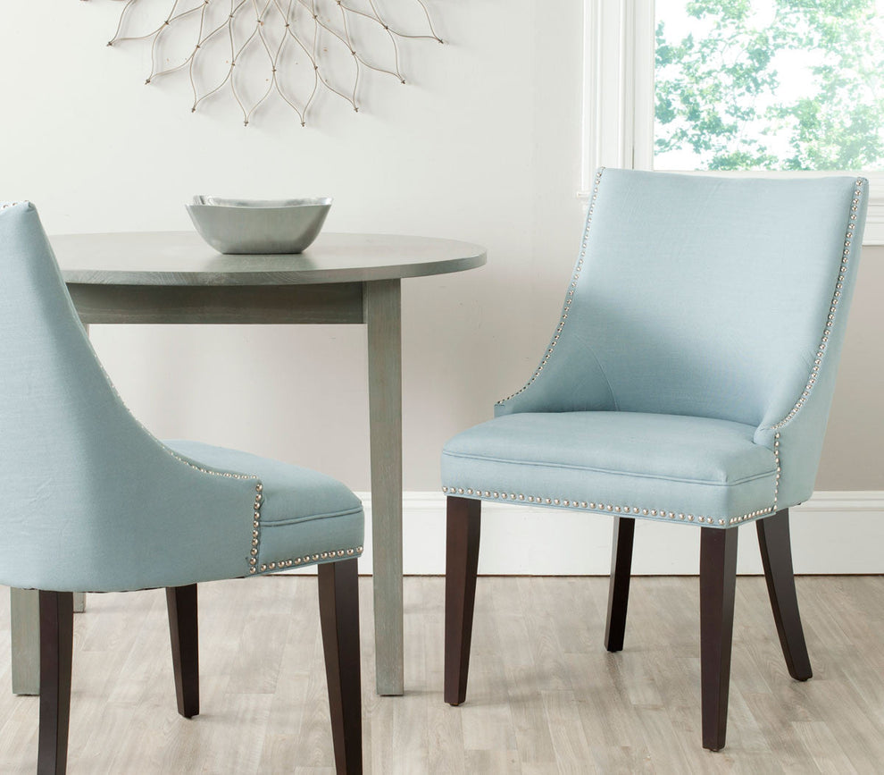 Safavieh Afton Side Chair Silver Nail Heads - Set Of 2 | Dining Chairs | Modishstore - 1