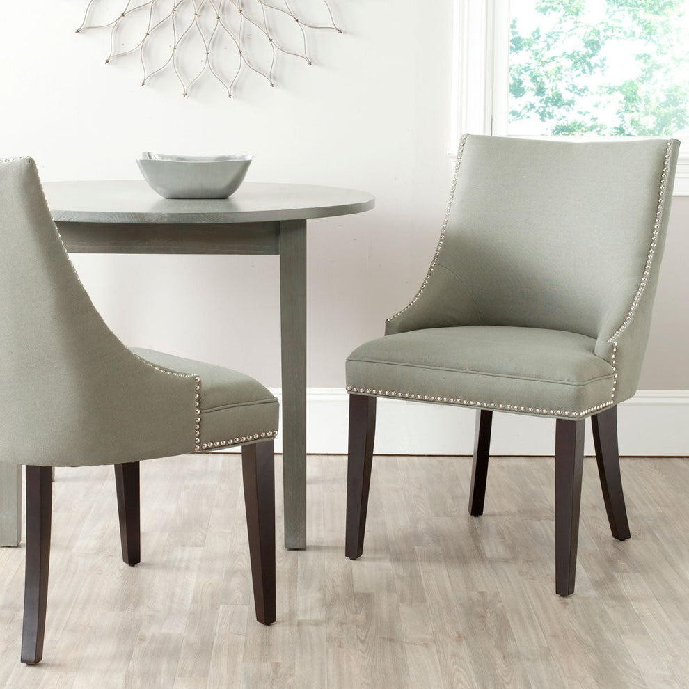 Safavieh Afton Side Chair Silver Nail Heads - Set Of 2 | Dining Chairs | Modishstore - 15