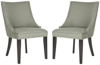 Safavieh Afton Side Chair Silver Nail Heads - Set Of 2 | Dining Chairs | Modishstore - 4